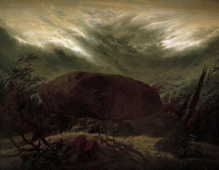 Hunengrab im Herbst, Caspar David Friedrich